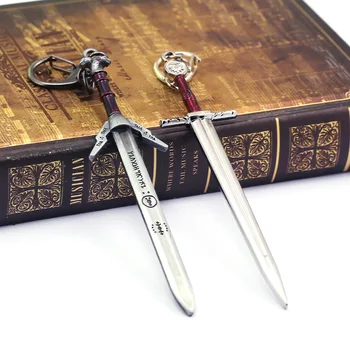 

Wild Hunt Wizard Sword Keychain Hot Game Metal Keyring Jewelry