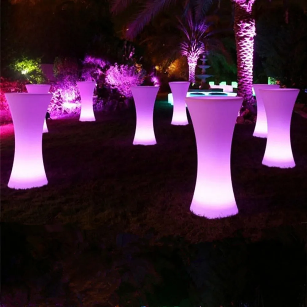 110CM height Rechargeable LED illuminated cocktail bar table nightclub coffee shop creative Commercial Furniture 110CM height Rechargeable LED illuminated cocktail bar table nightclub coffee shop creative Commercial Furniture