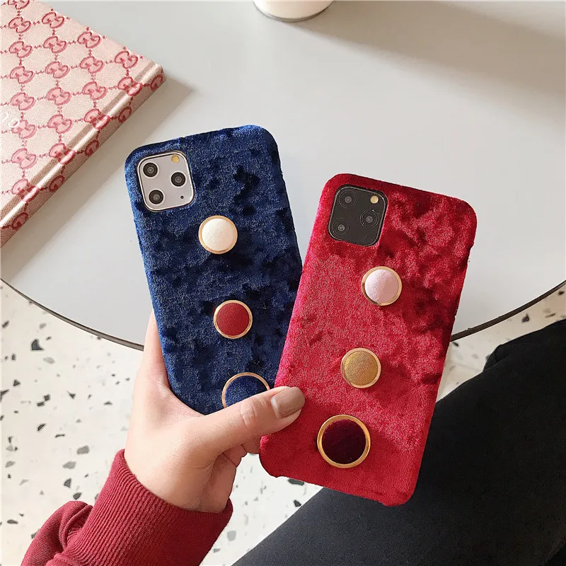 Роскошный теплый плюшевый чехол с 3D кнопками для iphone 11 Pro MAX XS XR 6 7 8 plus X | Мобильные