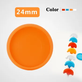 

10pcs 24mm Mushroom Hole Button Notepad Plastic Loose-leaf Coil 360 Degree Foldable Plastic Disc Buckle Office school