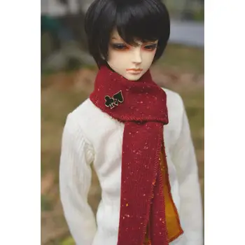 

[wamami] Red Yellow Double Faced Wool Scarf 1/3 1/4 SD17 Female BJD Dolls Dollfie