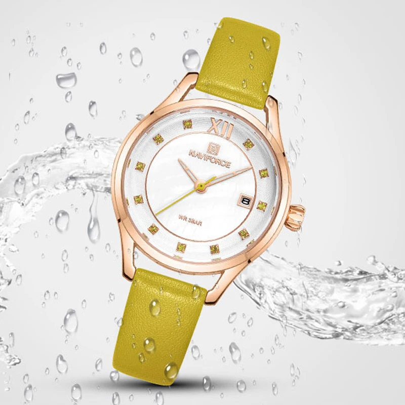 Топ Элитный бренд NAVIFORCE простые женские часы кварцевые модные тонкие часы женские водонепроницаемые повседневные наручные часы для девочек женские часы