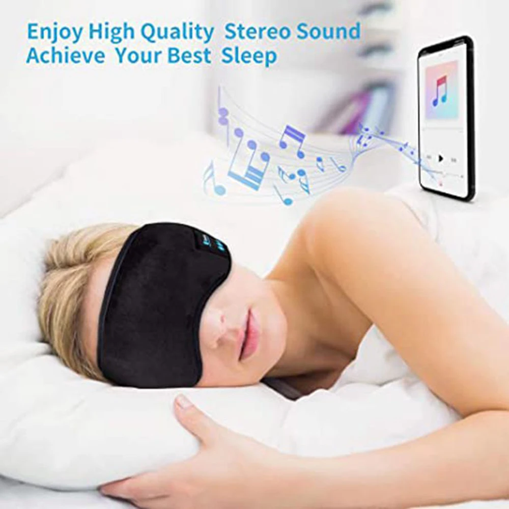usb headset Bluetooth Sleeping Headphones Eye Mask Sleep Headphones Bluetooth Headband Soft Elastic Comfortable Wireless Music Earphones best gaming headset wireless
