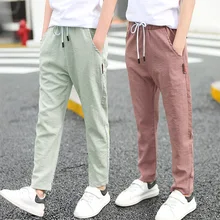 Модные штаны; Новинка года; Стильные брюки для мальчиков; спортивные штаны; свободные дышащие противомоскитные штаны для больших мальчиков