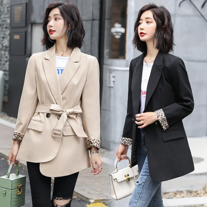

Online Celebrity Small Suit Short CHIC Retro of Belt Korean-style Casual Elegant INS Suit Jacket Women's Fashion
