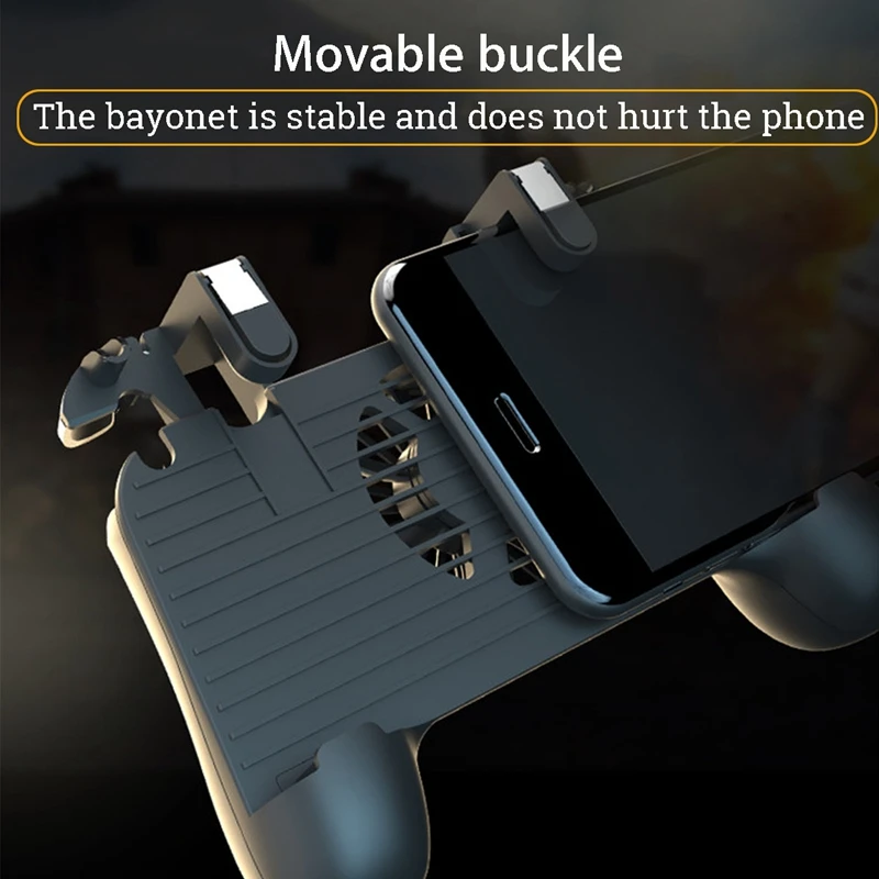  4 in 1 Cooling Fan Radiator Charging Handle Gamepad Joystick Holder Gaming Controller Power Bank fo