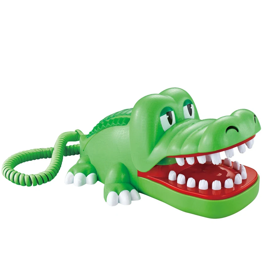 Landline Phone Funny Crocodile Corded Telephone With Tone Dialing