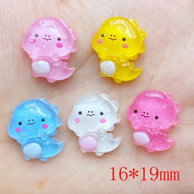 20 db Gyanta Kedves Vegyes Zselé Dinoszauruszos Lapos Cabochon Scrapbook Kawaii Diy Díszítések Kiegészítők C86 - Image 2