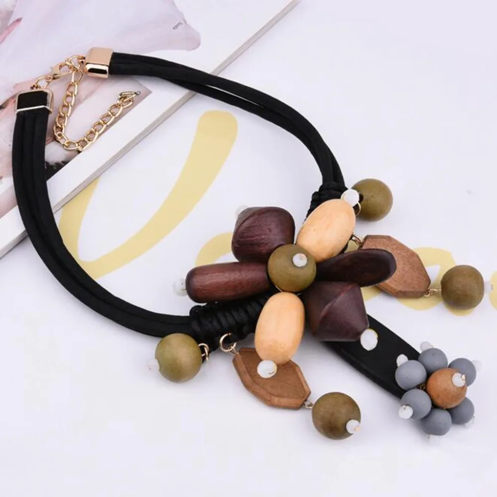 wooden necklace for women (5)