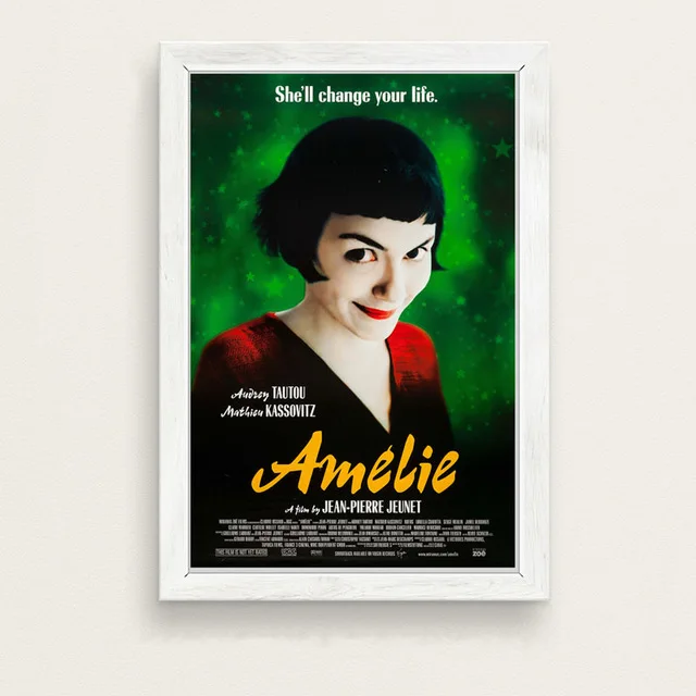 Amelie классический фильм Искусство Живопись Шелковый Холст плакат настенный домашний декор - Цвет: 4