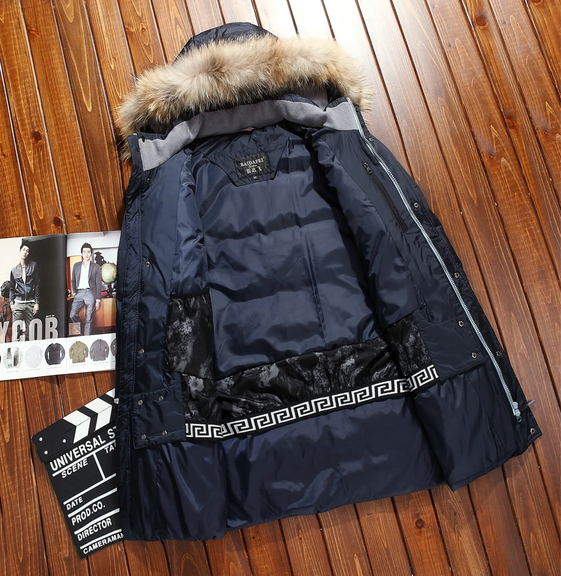 AYUNSUE плюс размер пуховая куртка мужская Корейская зимняя куртка мужская длинная белая утка вниз мужской пуховик теплая куртка casaco 801 YY1313