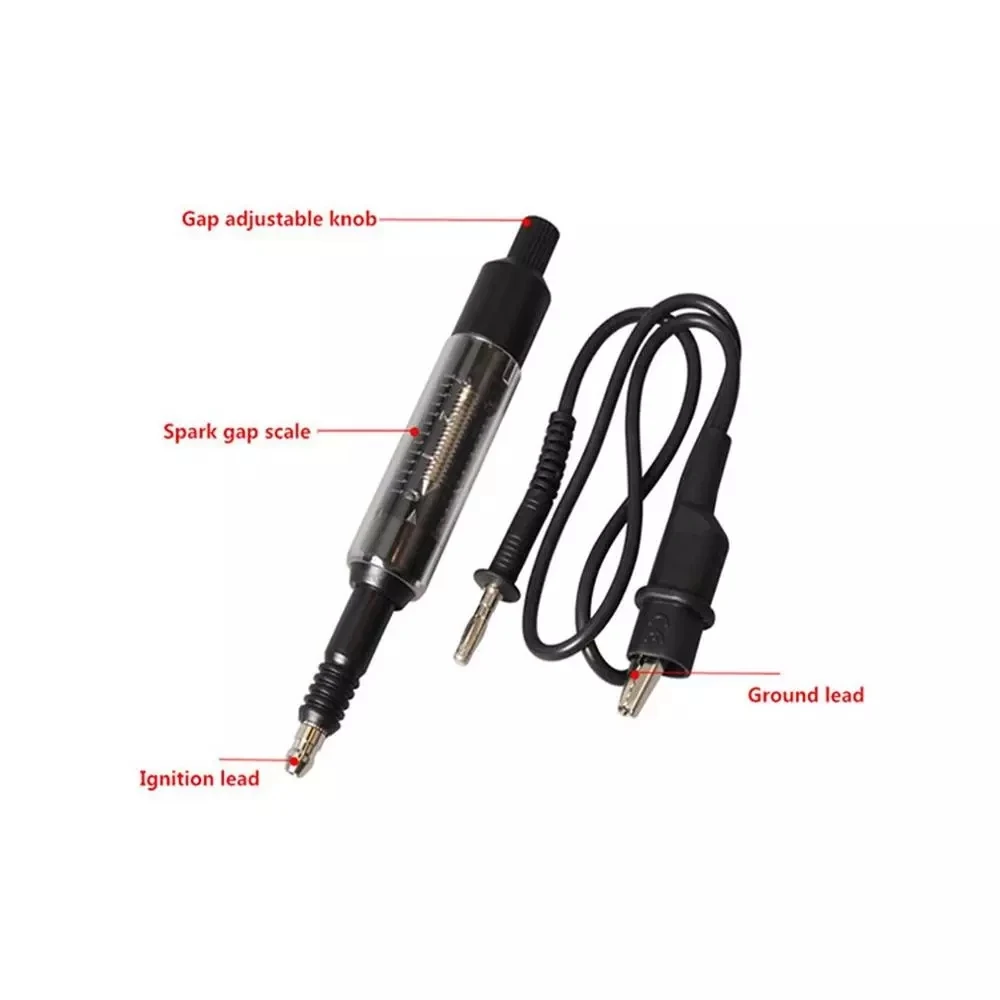 Spark Plug Tester Flashover Gauge Check Car Sparking Plug Tester Spark Plug Checker Ignition System Coil Engine In Line Auto Repair Test Tool