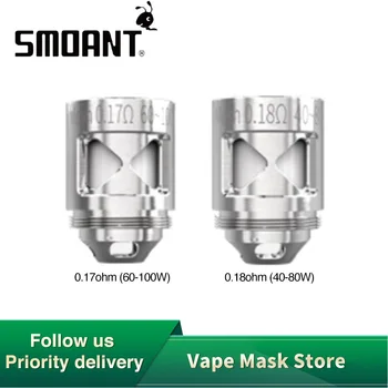 

100% Original Smoant Naboo Mesh Coil 3pcs 0.17ohm / 0.18ohm for Smoant Naboo Atomizer Eletronic Cigarette Coil Head Vape Part