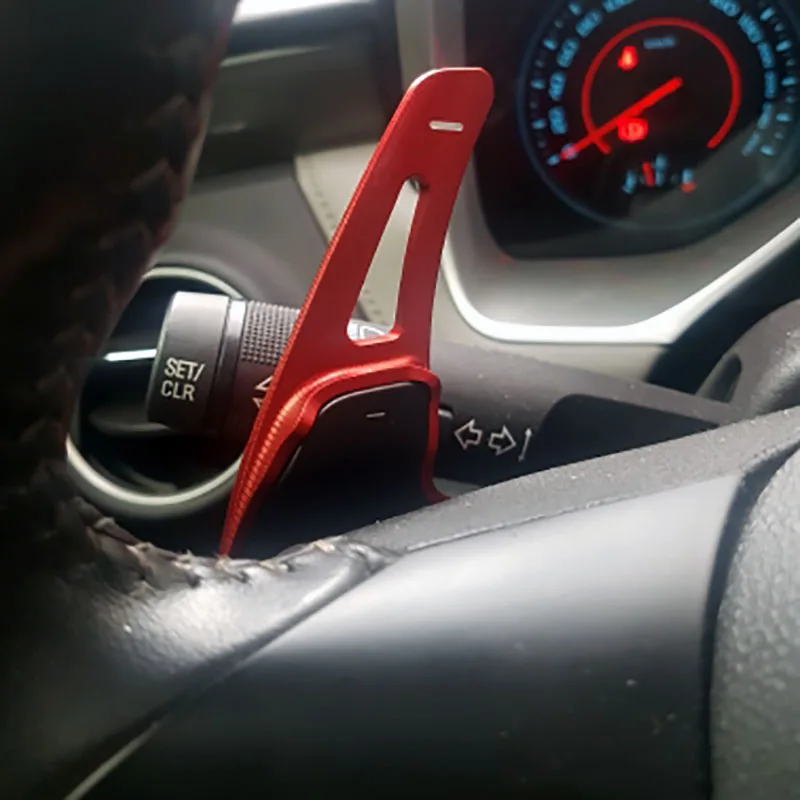 Для Chevrolet Camaro 2012 2013 Алюминиевый автомобиль рулевое колесо сдвиг весло переключения передач Расширение сплава Стикер Украшение 2 шт