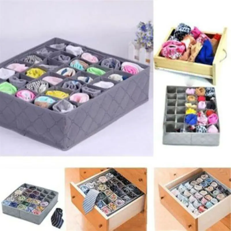 Faroot 30 Cells Bamboo Charcoal Underwear Ties Sock Drawer Closet