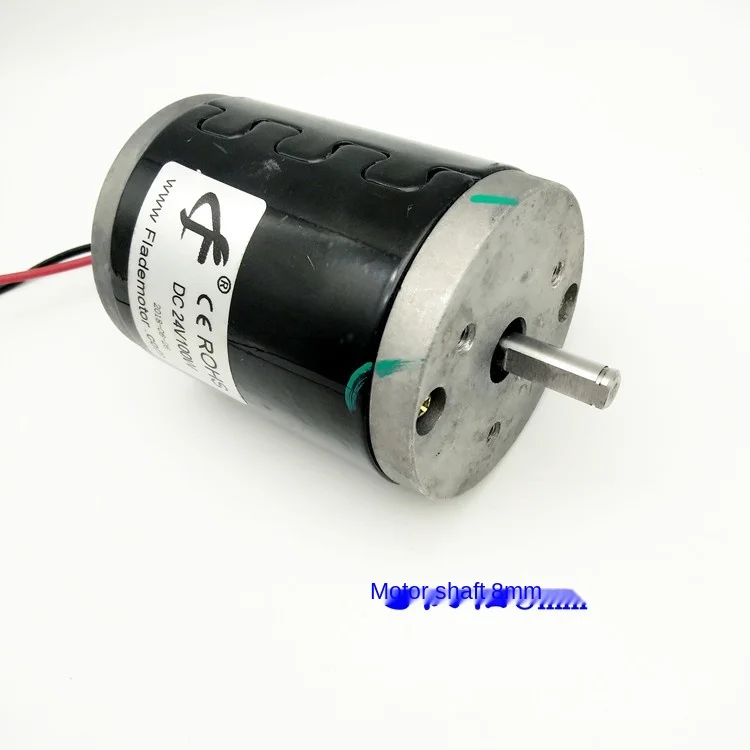 100W 3000RPM 24V DC high torque silent double ball bearing miniature beads lathe motor