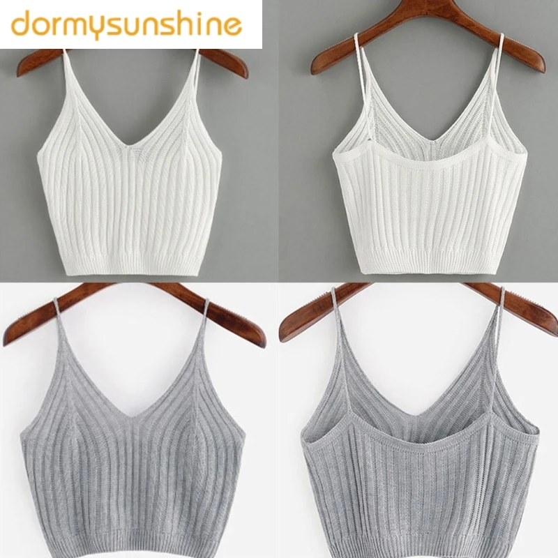 

2019 Fashion Hot New Women's Summer Basic Sexy Strappy Sleeveless Racerback Crop Top High Quality