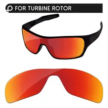 Papaviva огонь красное зеркало поляризованные Сменные линзы для ротор турбины Солнцезащитные очки Рамка UVA и UVB Защита