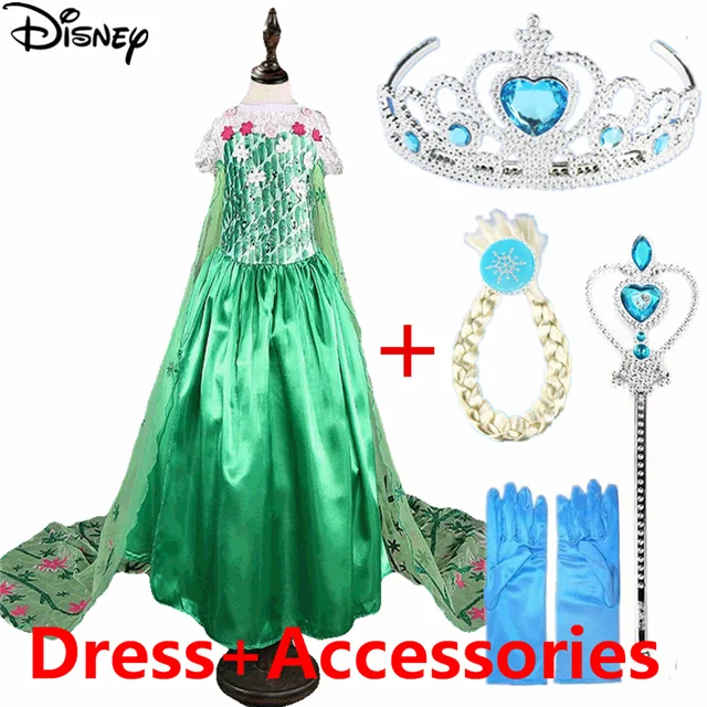 Платье с принтом «Дисней»; платья для девочек «Анна»; праздничное платье принцессы для маленьких детей; костюмы королевы для младенцев; вечерние платья; платье на Хэллоуин; Новинка - Цвет: 8