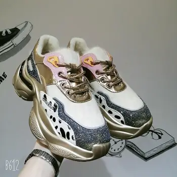 

Casual Shoes Women Platform Sneakers Patchwork Fashion Ladies Chunky footware Thick Bottom Female zapatos de mujer Breathable