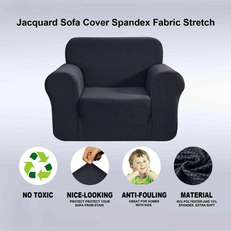 Великобритания Флис Диван Footstool чехол эластичный стрейч Slipcover протектор утолщенный