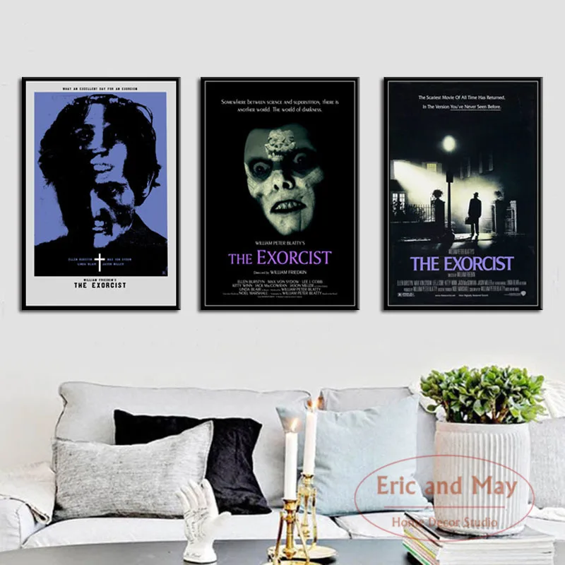 The Exorcist классический Ужасный фильм художественная живопись винтажный Холст