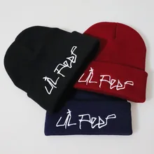 Хип-хоп Lil Peep Beanies для мужчин, зимние шапки для женщин, шапка для улицы, лыжная шляпа, эластичный черный вязаный логотип, шапки для мальчиков