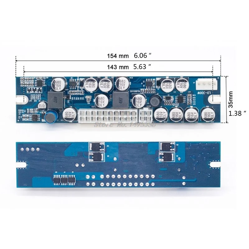 DC-ATX 300 Вт модуль питания DC12V 24pin для 1U чехол PC PSU компьютер и Прямая поставка