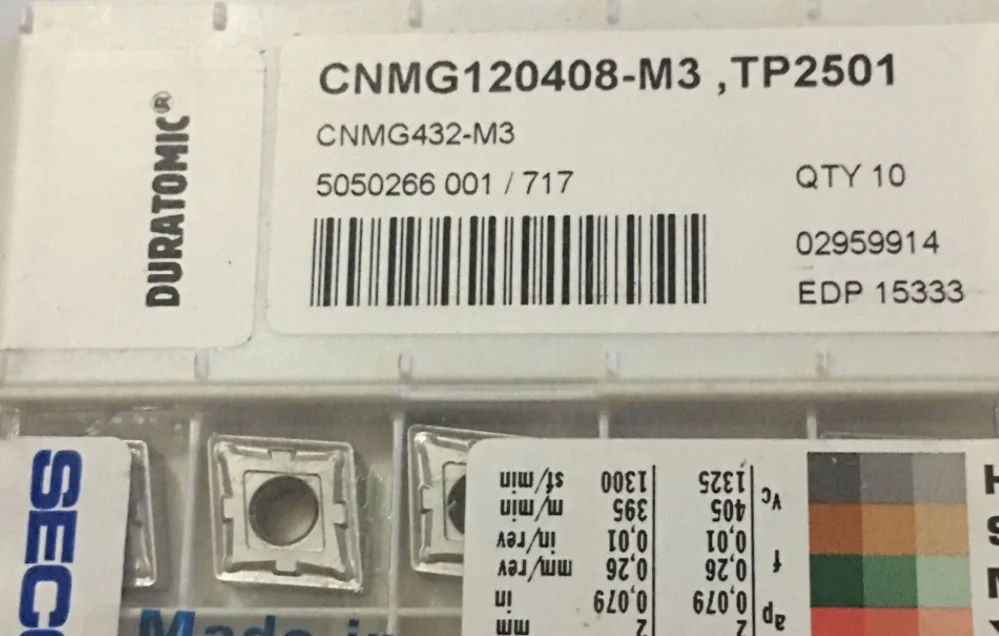 10 шт. вставки карбида CNMG120408-M3 TP2501