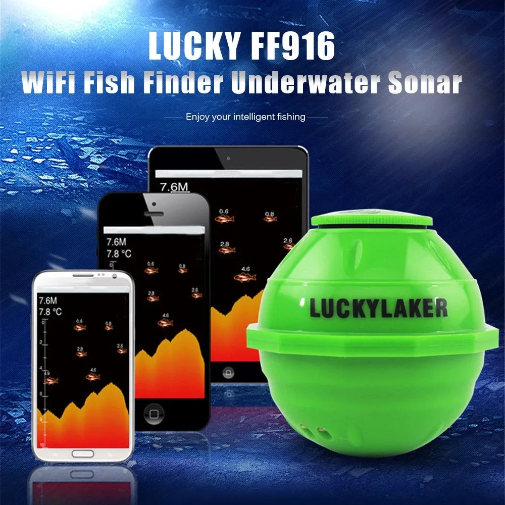 Wifi Fishfinder echo sonar sounder deeper findfish locating fish sound underwater camera for