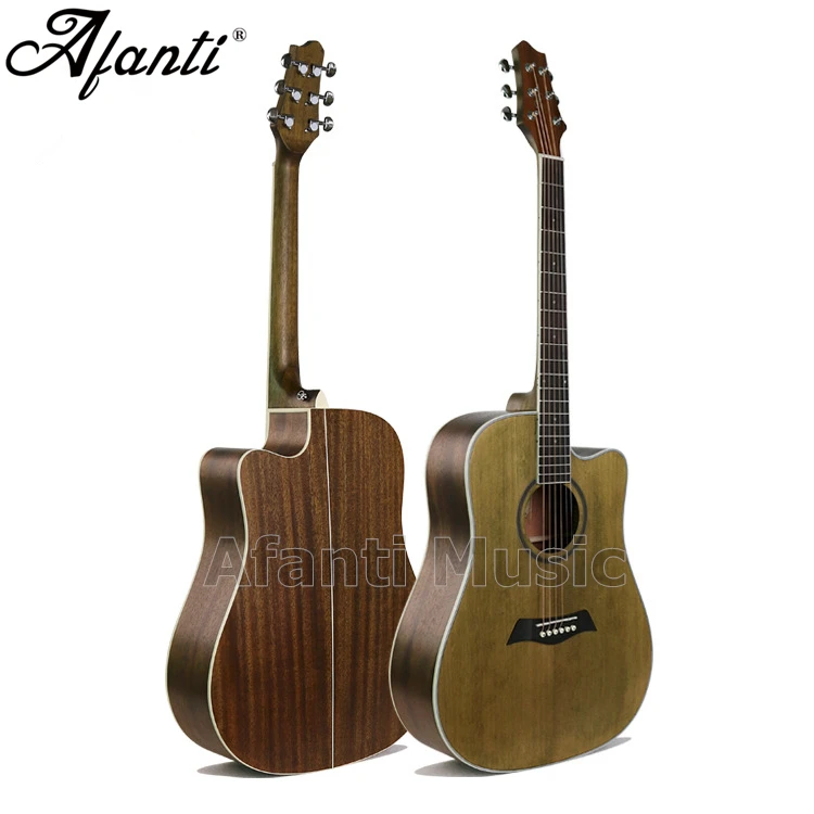 

Afanti Music 41 inch Spruce top / Mahogany Back & Sides Acoustic guitar (WY-035)