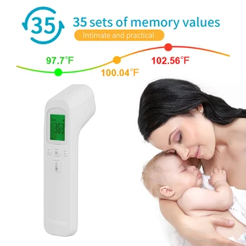 

Contactless Forehead Digital Thermometer Body Temperature Measurements for Kids and Adults
