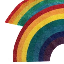 Радужный ковер, красочный напольный коврик, дверной коврик для кухни, гостиной, спальни, декоративный ковер, коврик