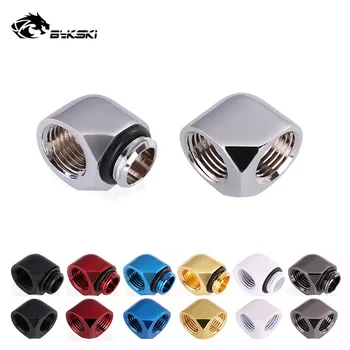 

Bykski Angled 90 Degree Adapter Fitting Tubing Elbow 2F / F-M G1/4 7 Colors