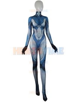 

Halloween Cosplay Zentai Catsuit Custom Spandex Digital Print Bodysuit Sarah Kerrigan Cosplay Costume