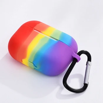 

Soft Silicon Case For Airpods Pro 1/2/3 Rainbow Colors Earphone Protective Cover Waterproof Headset Accessories