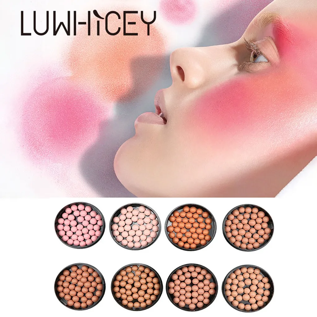 LUWHICEY, румяна для макияжа для женщин, косметический шарик в форме матового контурного шарика, тени для век, шариковые Румяна focallure, румяна 1211