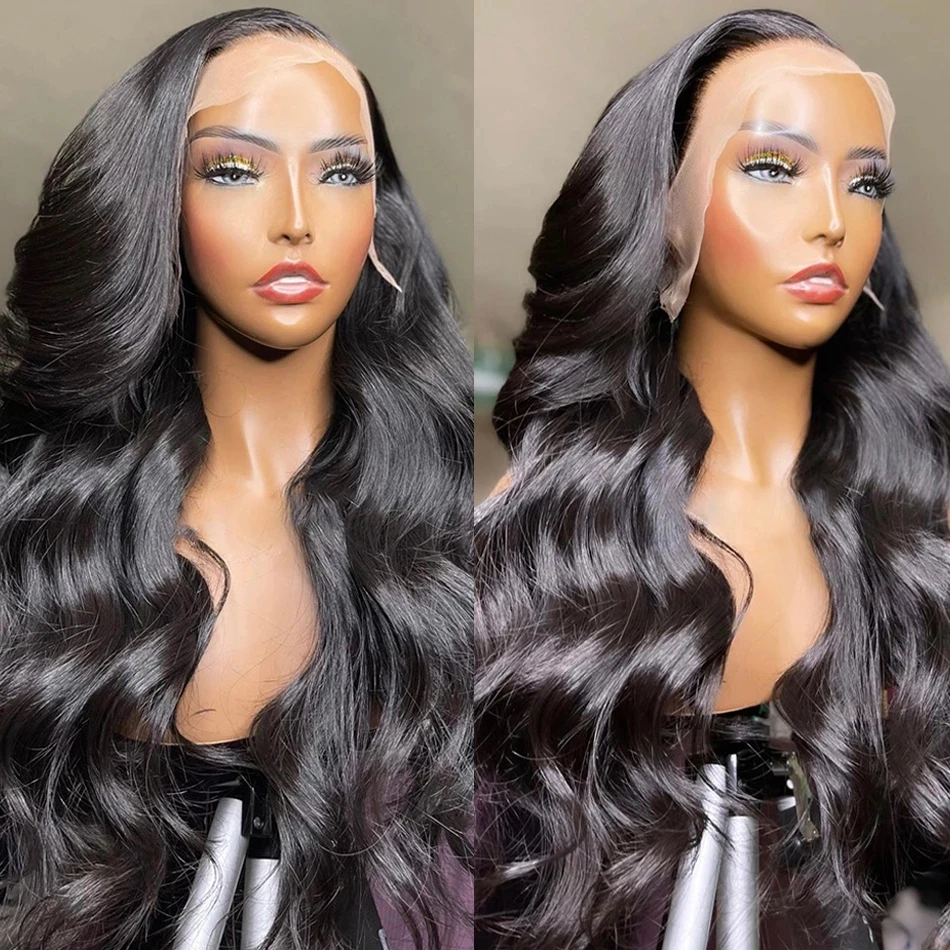 30 34 40 inch Body Wave 13x4 13x6 360 Lace Frontal Human Hair Wigs Brazilian 5x5 Closure Loose Water Wig Black Women | Шиньоны и парики