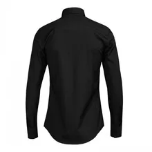 Мужская формальная рубашка с длинным рукавом, с вышивкой молнии, свадебное платье, Chemise Homme, топы, большие размеры, белые деловые офисные рубашки