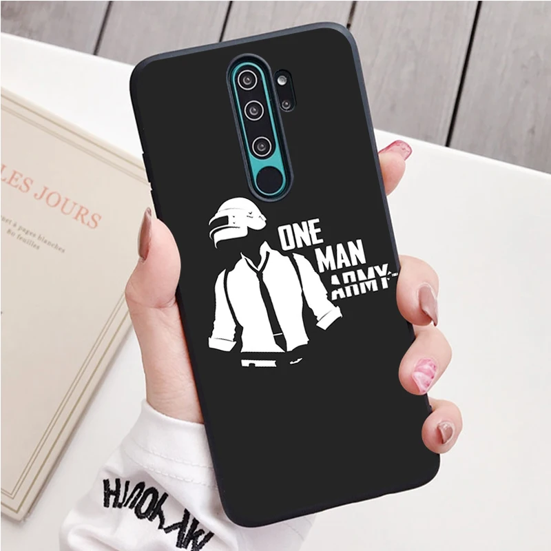 xiaomi leather case case PUBG Game black Silicone Phone Case For Redmi note 9 8 7 Pro S 8T 7A Cover cases for xiaomi blue