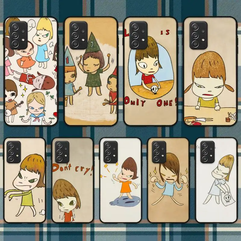 WQJ Yoshitomo Nara Art чехол для телефона Samsung Galaxy A02 A12 A21 A22 A32 A41 A42 A51 A71 A72 | Мобильные