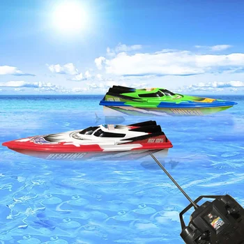 

RC Boat Radio Remote Control Electric Fast RC Racing Boat Toys for Children Outdoor Racing Toy Gifts Twin Motor High Speed Boat