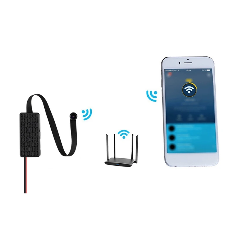 DIY камера Мини 120 ° широкоугольный Wifi Full HD 1080P видеокамера P2P Обнаружение движения