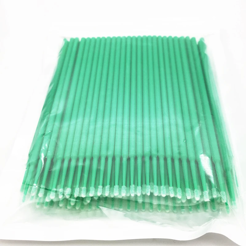 100-Cotton Swab-GR 100 шт. Одноразовые Макияж, ресницы мини Индивидуальные ресницы Аппликаторы тушь для ресниц кисти, ресниц для наращивания ватный тампон для макияжа - Цвет: 100-Cotton Swab-GR