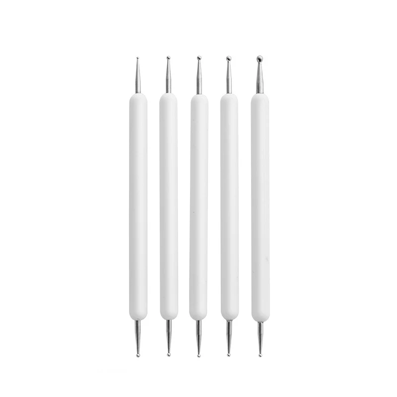 Dotting Tools Set Nail Art Embossing Stylus Painting Rocks Mandalas Art Dot Tools 2 Way Dotting Pen Tool 5pcs mandala dotting tools