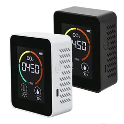 Détecteur de CO2 Portable, détecteur de Concentration de gaz, température de l'air, humidité, équipement, capteur, affichage numérique précis 