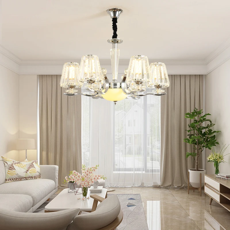 

Modern crystal chandeliers Lights Home Lighting ledlamp Living room Bedroom Round led chandelier lampadari fixtures