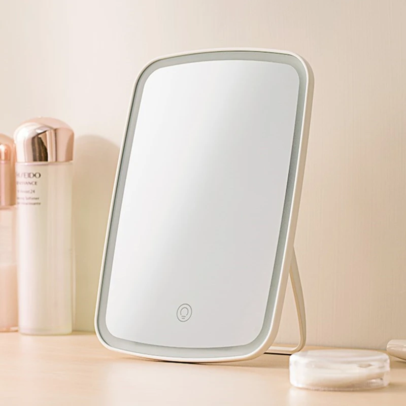 Xiaomi Настольный светодиодный макияж зеркало сенсорное управление светодиодный естественный заполняющий свет регулируемый угол USB Перезаряжаемый от MIJIA YOUPIN