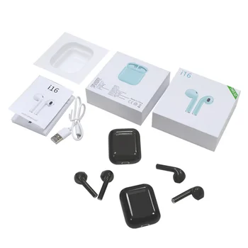 

TWS 5.0 color wireless headset i16 sweatproof eabuds MINI Earphone Pro Stereo i16