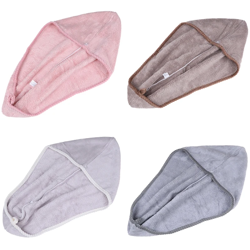 1PCS Hair Quick Dry Towel Women Shampoo Quick Magic Dryer Fiber Wrap Towel Shower Cap Scrub Cleaning Tool Bathroom Products